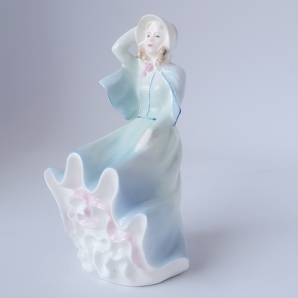 Vintage Bonnie Lass Young Woman Figurine by Coalport Modelled by John Bromley